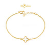MASDORA 916 Gold Bracelet Rantai Tangan Emas ~ 1F Budget Clover - M (EMAS 916/22K)