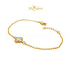 MASDORA 916 Gold Bracelet Rantai Tangan Emas ~ 1F Budget Clover - M (EMAS 916/22K)