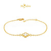 MASDORA 916 Gold Bracelet Rantai Tangan Emas ~ 1F Budget Clover - M (EMAS 916/22K)