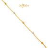 MASDORA 916 Gold Bracelet Rantai Tangan Emas ~ Duotone Beads Single Chain (EMAS 916/22K)