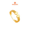 MASDORA 916 Gold Ring Rings Cincin Emas ~ Golden Dotted Hers (EMAS 916/22K)