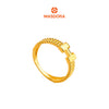 MASDORA 916 Gold Ring Rings Cincin Emas ~ Golden Dotted Hers (EMAS 916/22K)