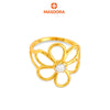 MASDORA 916 Gold Ring Rings Cincin Emas ~ Duotone Stylish Daisy (EMAS 916/22K)