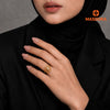 MASDORA 916 Gold Ring Rings Cincin Emas ~ Duotone Stylish Daisy (EMAS 916/22K)