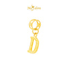 MASDORA 916 Gold Charms Charm Emas ~ Alphabet D (EMAS 916/22K)