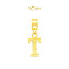 MASDORA 916 Gold Charms Charm Emas ~ Alphabets T (EMAS 916/22K)