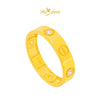MASDORA 916 Gold Ring Rings Cincin Emas - Screw Mark Love (EMAS 916/22K)