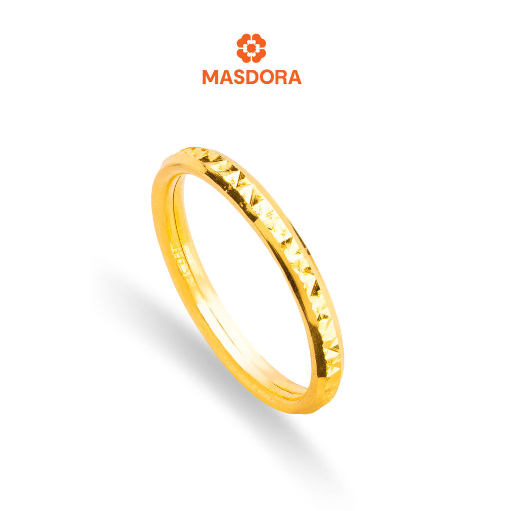 MASDORA 916 Gold Ring Rings Cincin Emas ~ Premium Cutting Band  (EMAS 916/22K)