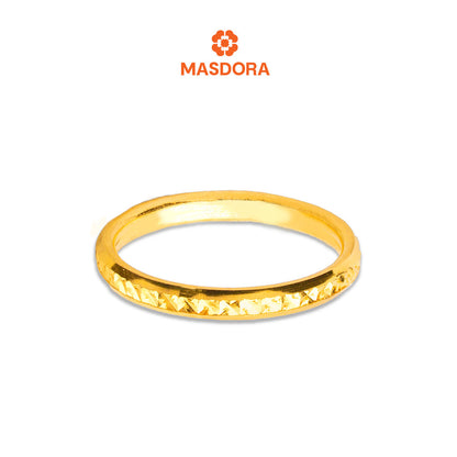 MASDORA 916 Gold Ring Rings Cincin Emas ~ Premium Cutting Band  (EMAS 916/22K)