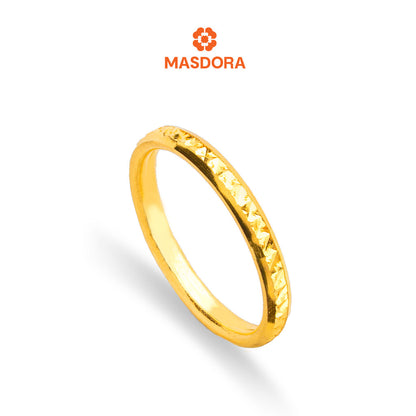 MASDORA 916 Gold Ring Rings Cincin Emas ~ Premium Cutting Band  (EMAS 916/22K)