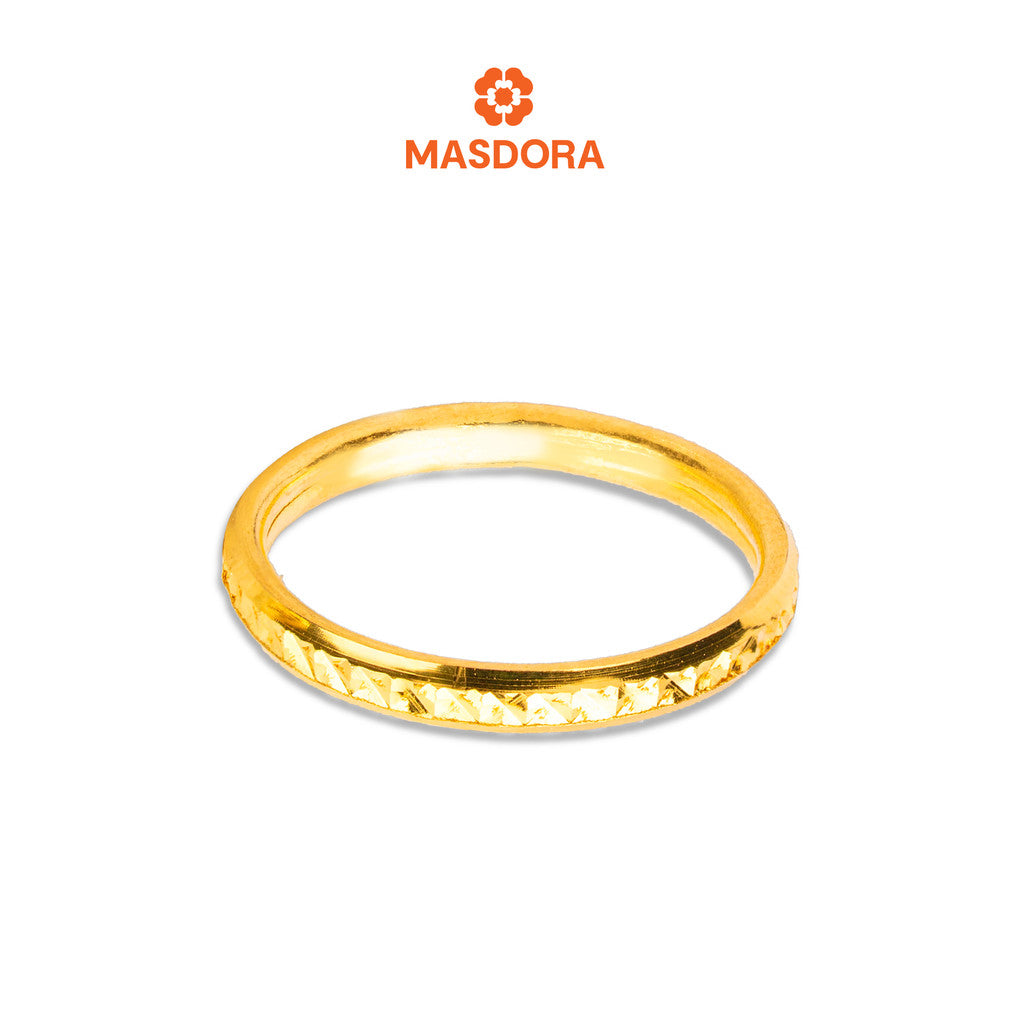 MASDORA 916 Gold Ring Rings Cincin Emas ~ Premium Cutting Band  (EMAS 916/22K)