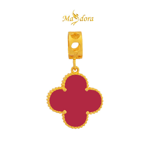 MASDORA 916 Gold Charms Charm Emas ~ Clover - L (EMAS 916/22K)