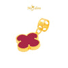 MASDORA 916 Gold Charms Charm Emas ~ Clover - L (EMAS 916/22K)