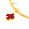 MASDORA 916 Gold Charms Charm Emas ~ Clover - L (EMAS 916/22K)
