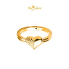 MASDORA 916 Gold Ring Rings Cincin Emas ~ HG Half Hearted. (EMAS 916/22K)
