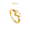 MASDORA 916 Gold Ring Rings Cincin Emas ~ HG Half Hearted. (EMAS 916/22K)