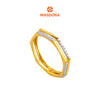 MASDORA 916 Gold Ring Rings Cincin Emas ~ Duotone Double Sided Band (EMAS 916/22K)