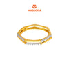 MASDORA 916 Gold Ring Rings Cincin Emas ~ Duotone Double Sided Band (EMAS 916/22K)