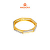MASDORA 916 Gold Ring Rings Cincin Emas ~ Duotone Double Sided Band (EMAS 916/22K)