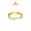 MASDORA 916 Gold Ring Rings Cincin Emas ~ Duotone Double Sided Band (EMAS 916/22K)