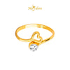 MASDORA 916 Gold Ring Rings Cincin Emas ~ Duotone Unity Love (EMAS 916/22K)