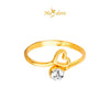 MASDORA 916 Gold Ring Rings Cincin Emas ~ Duotone Unity Love (EMAS 916/22K)