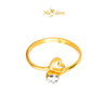 MASDORA 916 Gold Ring Rings Cincin Emas ~ Duotone Unity Love (EMAS 916/22K)