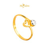 MASDORA 916 Gold Ring Rings Cincin Emas ~ Duotone Unity Love (EMAS 916/22K)