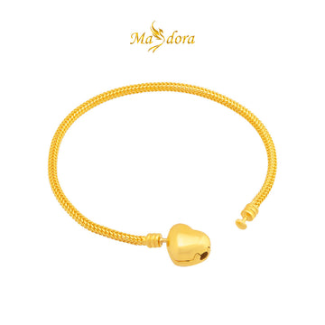 MASDORA 916 Gold Bracelet Rantai Tangan Emas ~ Exclusive Love Clasp (EMAS 916/22K)
