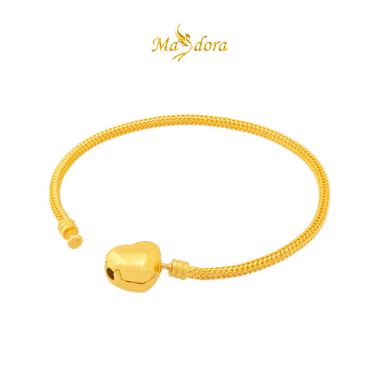 MASDORA 916 Gold Bracelet Rantai Tangan Emas ~ Exclusive Love Clasp (EMAS 916/22K)
