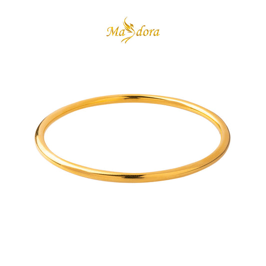 MASDORA 999 Gold Bangle Gelang Tangan Emas ~ Simple Plain Round (EMAS 999/24K)