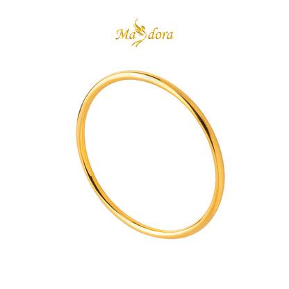 MASDORA 999 Gold Bangle Gelang Tangan Emas ~ Simple Plain Round (EMAS 999/24K)