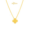 MASDORA 916 Gold Necklace Rantai Leher Emas ~ Clover - XL (EMAS 916/22K)