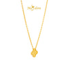MASDORA 916 Gold Necklace Rantai Leher Emas ~ Clover - XL (EMAS 916/22K)