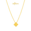 MASDORA 916 Gold Necklace Rantai Leher Emas ~ Clover - XL (EMAS 916/22K)