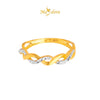 MASDORA 916 Gold Ring Rings Cincin Emas ~ Duotone Whirl Infinity (EMAS 916/22K)