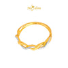 MASDORA 916 Gold Ring Rings Cincin Emas ~ Duotone Whirl Infinity (EMAS 916/22K)
