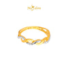 MASDORA 916 Gold Ring Rings Cincin Emas ~ Duotone Whirl Infinity (EMAS 916/22K)