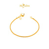 MASDORA 916 Gold Bracelet Rantai Tangan Emas ~ Spiga Chain Fluffy Love (EMAS 916/22K)