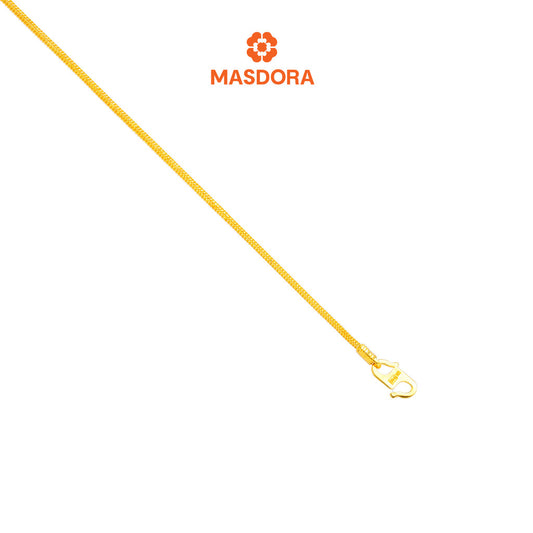 MASDORA 916 Gold Bracelet Rantai Tangan Emas ~ Golden Mini Plain Solid Chain (EMAS 916/22K)