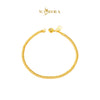 MASDORA 916 Gold Bracelet Rantai Tangan Emas ~ Mini Lipan Licin Fluffy Love (EMAS 916/22K)