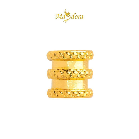 MASDORA 999 Gold Pendant Loket Emas ~ Golden Tube (EMAS 999/24K) -- FREE ADJUSTABLE PREMIUM LEATHER BRACELET!
