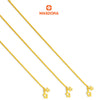 MASDORA 916 Gold Bracelet Rantai Tangan Emas ~ Starry Mini Plain (EMAS 916/22K)