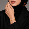 MASDORA 916 Gold Bracelet Rantai Tangan Emas ~ Starry Mini Plain (EMAS 916/22K)