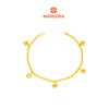 MASDORA 916 Gold Bracelet Rantai Tangan Emas ~ Mini Shining Sauh (5L) (EMAS 916/22K)