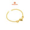 MASDORA 916 Gold Bracelet Rantai Tangan Emas ~ Shining Sauh Amid Fluffy Love (EMAS 916/22K)