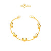 MASDORA 916 Gold Bracelet Rantai Tangan Emas ~ Solid Even Love Chain (EMAS 916/22K)