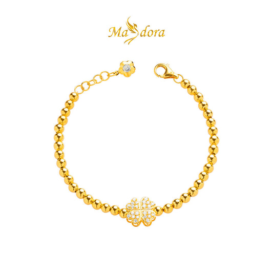 MASDORA 916 Gold Bracelet Rantai Tangan Emas ~ Sparkling Lucky Boba (EMAS 916/22K)
