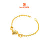MASDORA 916 Gold Bracelet Rantai Tangan Emas ~ Shining Sauh Amid Fluffy Love (EMAS 916/22K)