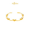 MASDORA 916 Gold Bracelet Rantai Tangan Emas ~ Solid Even Love Chain (EMAS 916/22K)